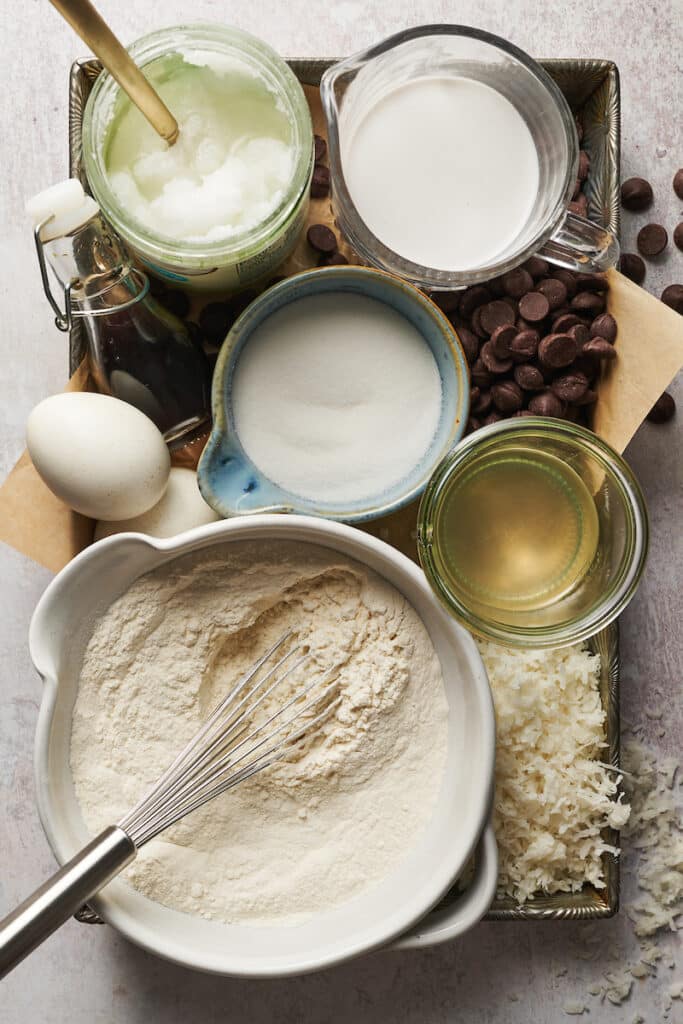 Coconut Muffin Ingredients 